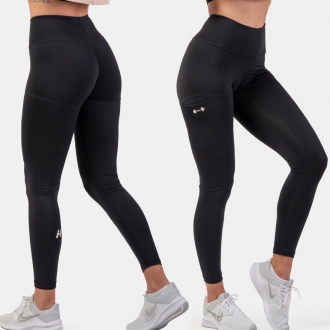 Nebbia Active High Waist Leggings with Side Pocket 402 black XS