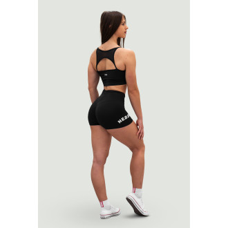 NEBBIA - Šortky s vysokým pasem GYM HERO 582 (black)