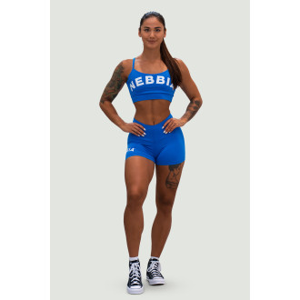 NEBBIA - Šortky s vysokým pasem GYM HERO 582 (blue)