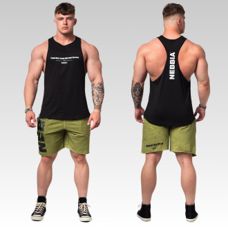 NEBBIA - Pánské Gym tílko FLEXIN 360 (black)