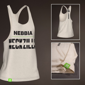 NEBBIA - Pánské tílko NECKZILLA 967 (light brown)