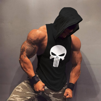 MOTIVATED - Pánské tílko s kapucí PUNISHER 383