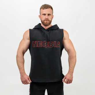 NEBBIA - Mikina bez rukávů IRON BEAST 710 (black)