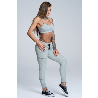 Gym Glamour - Sportovní podprsenka bez výztuže (grey) GG124