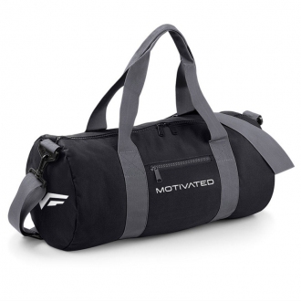 MOTIVATED - Sportovní taška (černo-šedá) 320